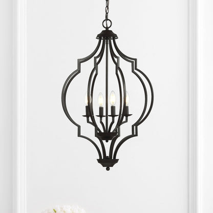 Selema Iron Adjustable Ogee Lantern Led Pendant