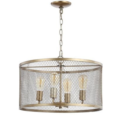 Pen Iron Adjustable Industrial Mesh Led Pendant