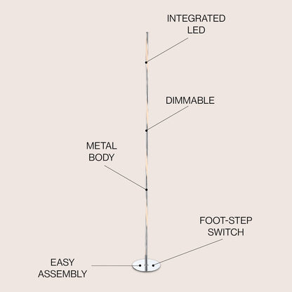 Pilar Led Integrated Floor Lamp