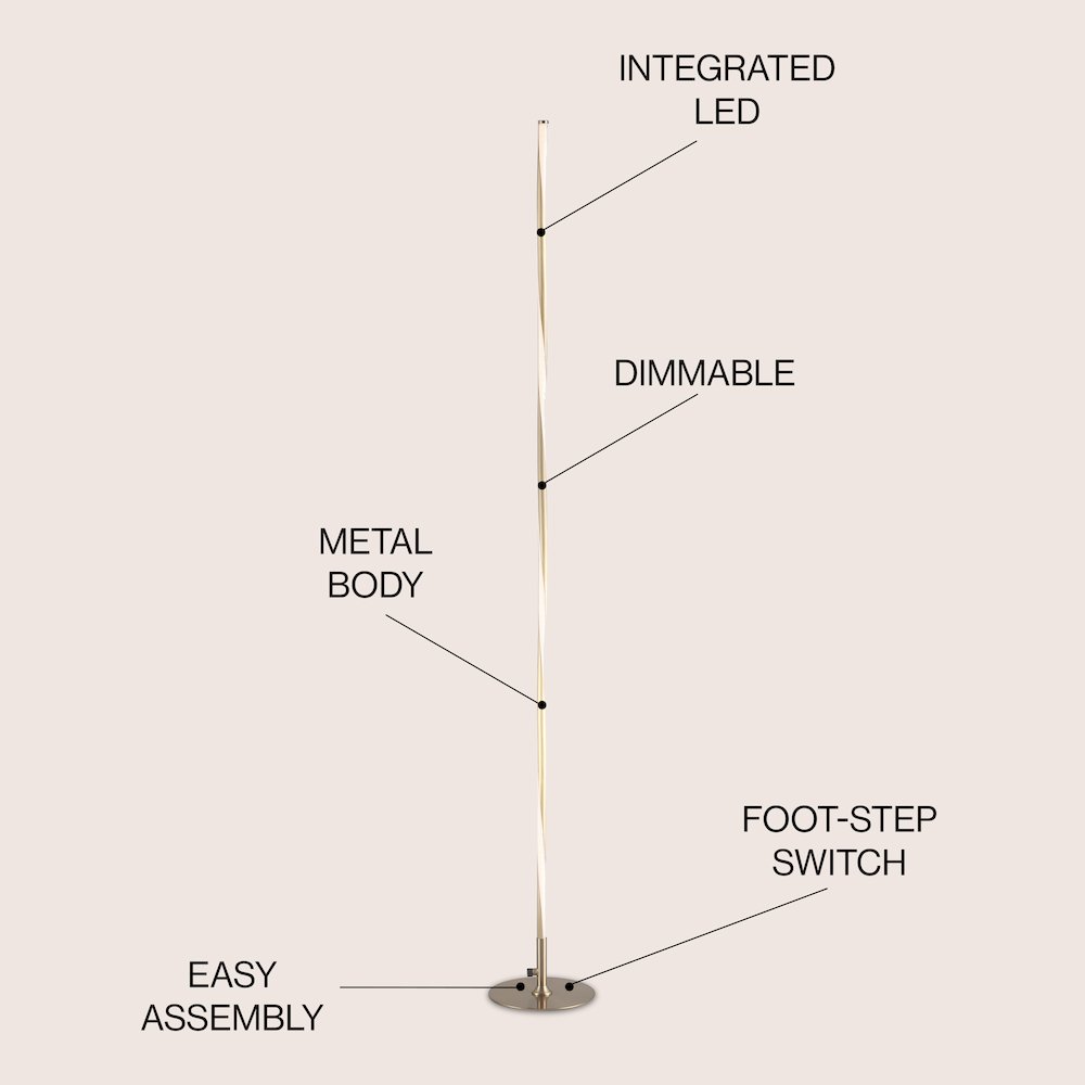 Pilar Led Integrated Floor Lamp