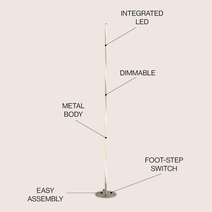 Pilar Led Integrated Floor Lamp