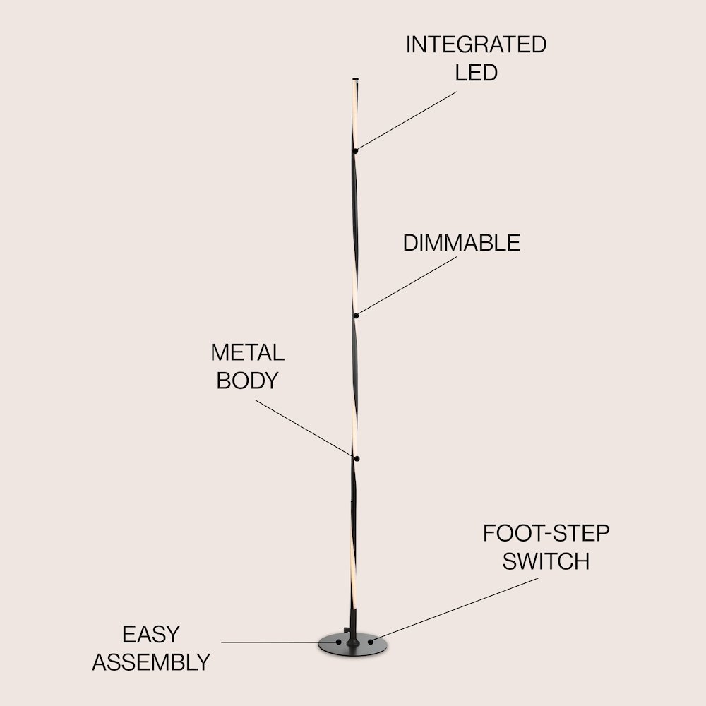 Pilar Led Integrated Floor Lamp