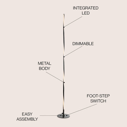 Pilar Led Integrated Floor Lamp