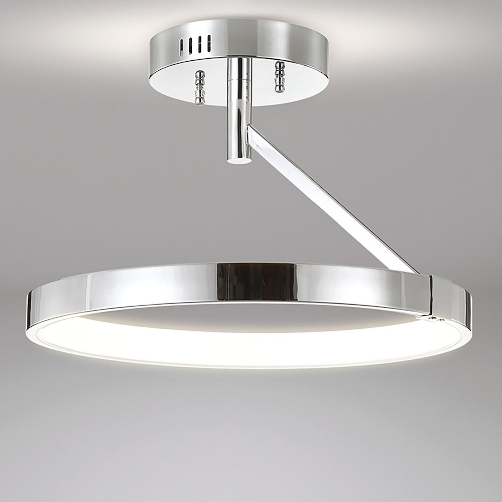 Owen Dimmable Integrated Led Metal Semi Flush Mount