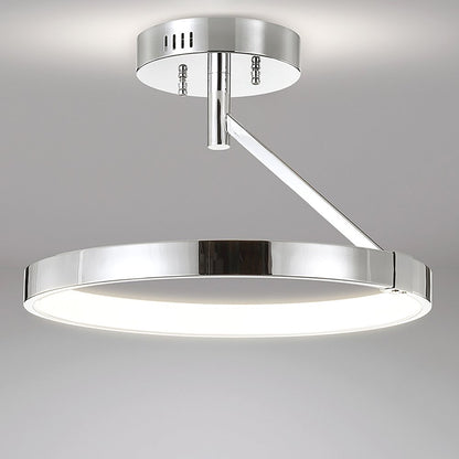 Owen Dimmable Integrated Led Metal Semi Flush Mount