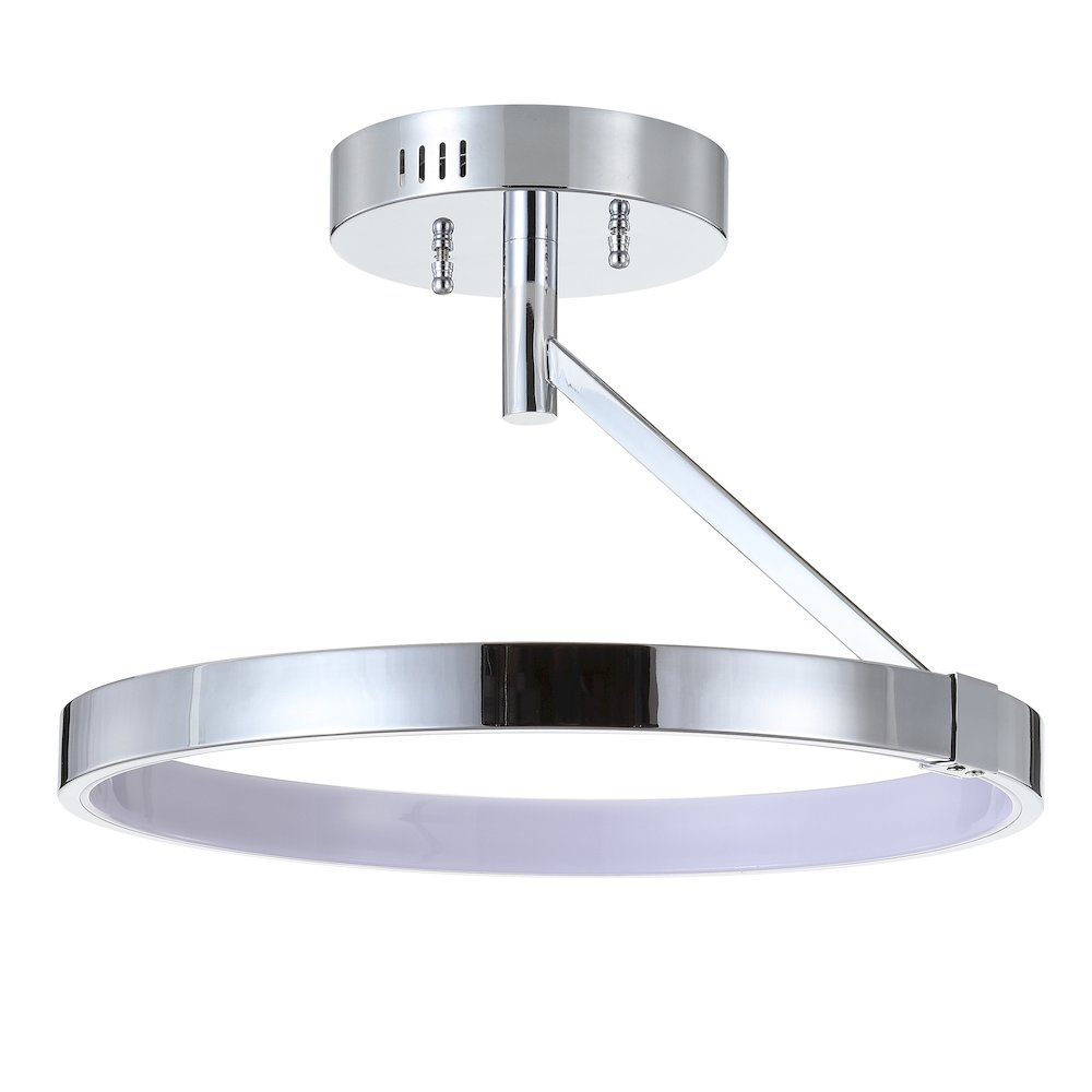 Owen Dimmable Integrated Led Metal Semi Flush Mount
