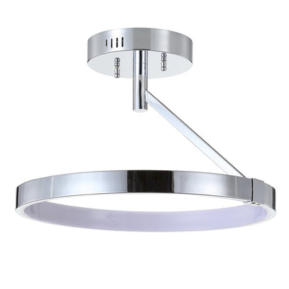 Owen Dimmable Integrated Led Metal Semi Flush Mount