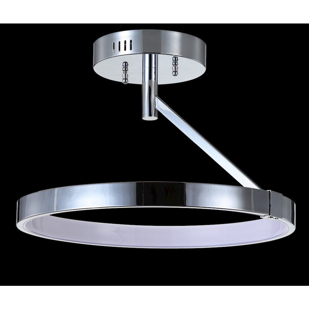 Owen Dimmable Integrated Led Metal Semi Flush Mount