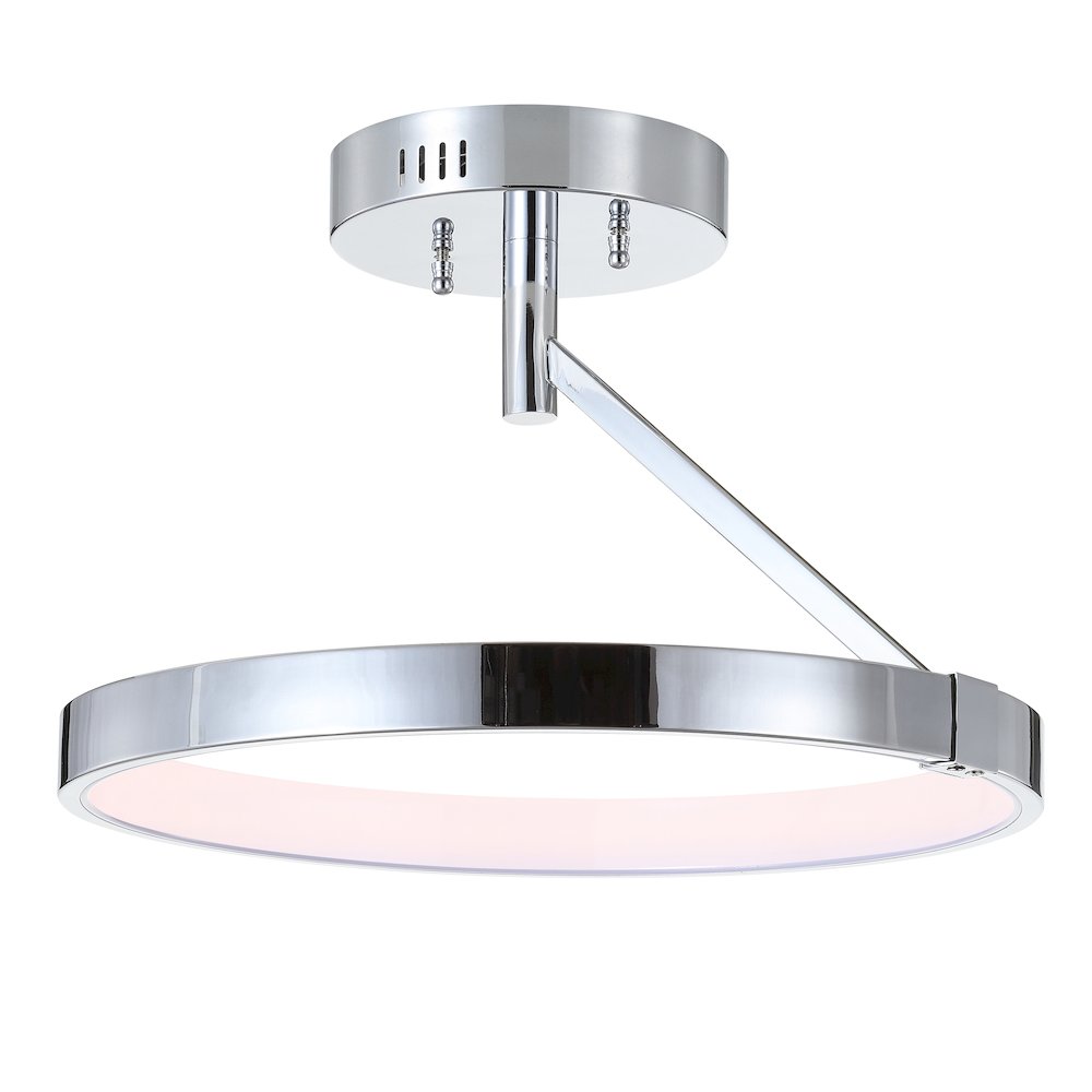 Owen Dimmable Integrated Led Metal Semi Flush Mount