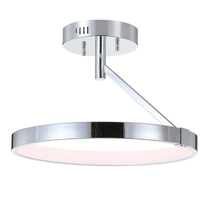 Owen Dimmable Integrated Led Metal Semi Flush Mount