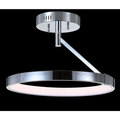 Owen Dimmable Integrated Led Metal Semi Flush Mount