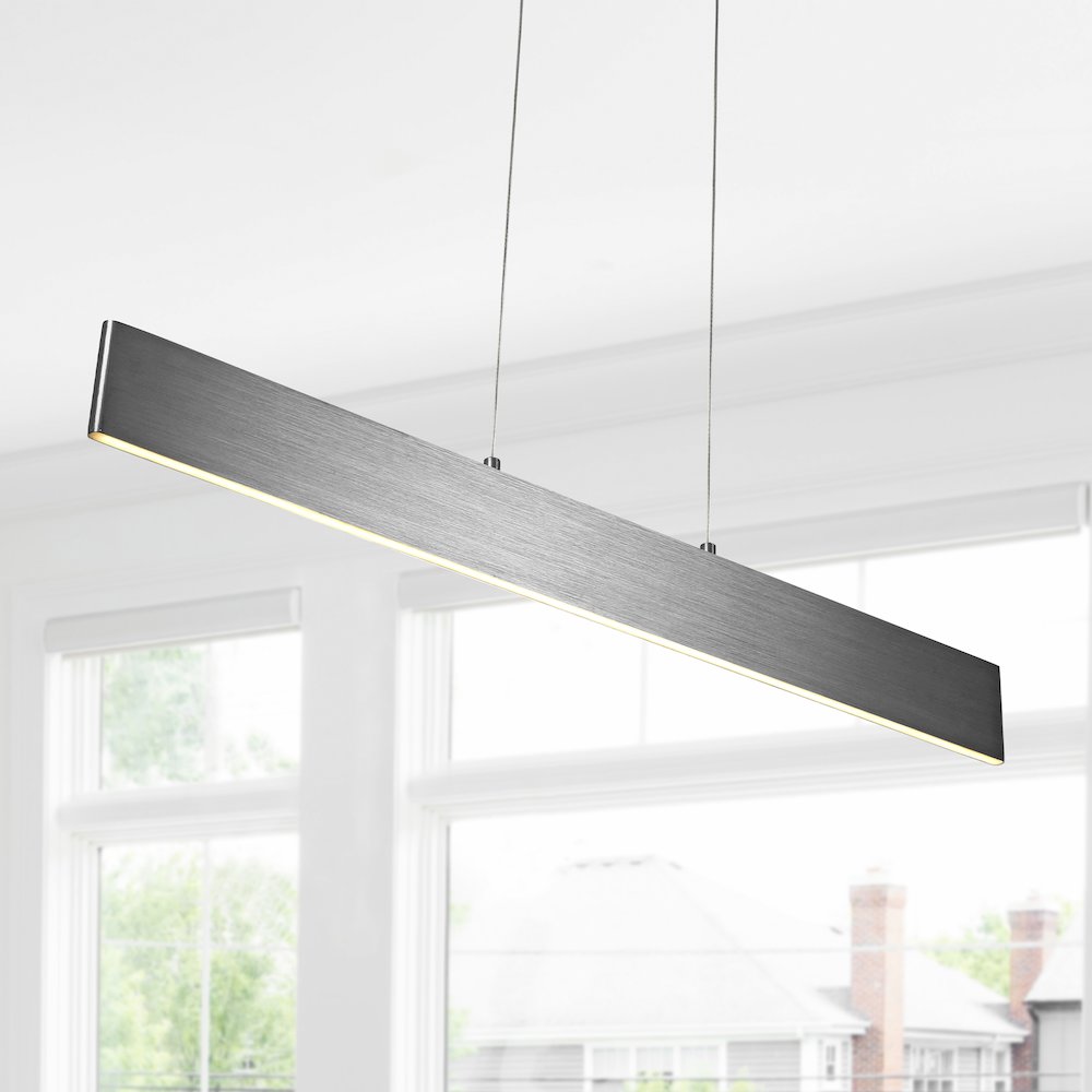 Draper Dimmable Adjustable Integrated Led Metal Linear Pendant