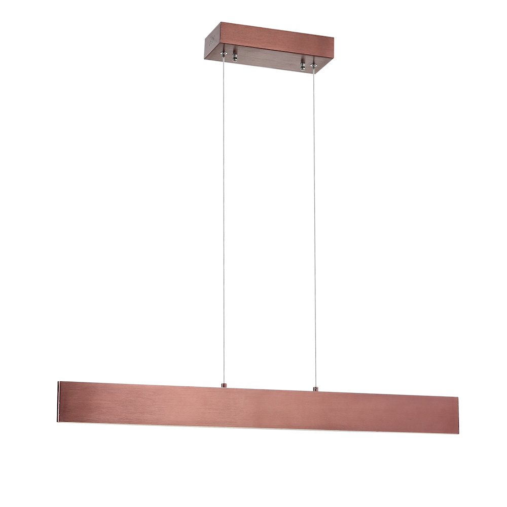 Draper Dimmable Adjustable Integrated Led Metal Linear Pendant