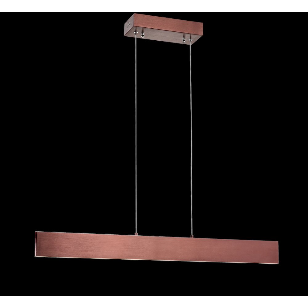 Draper Dimmable Adjustable Integrated Led Metal Linear Pendant