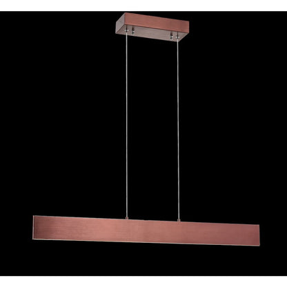 Draper Dimmable Adjustable Integrated Led Metal Linear Pendant