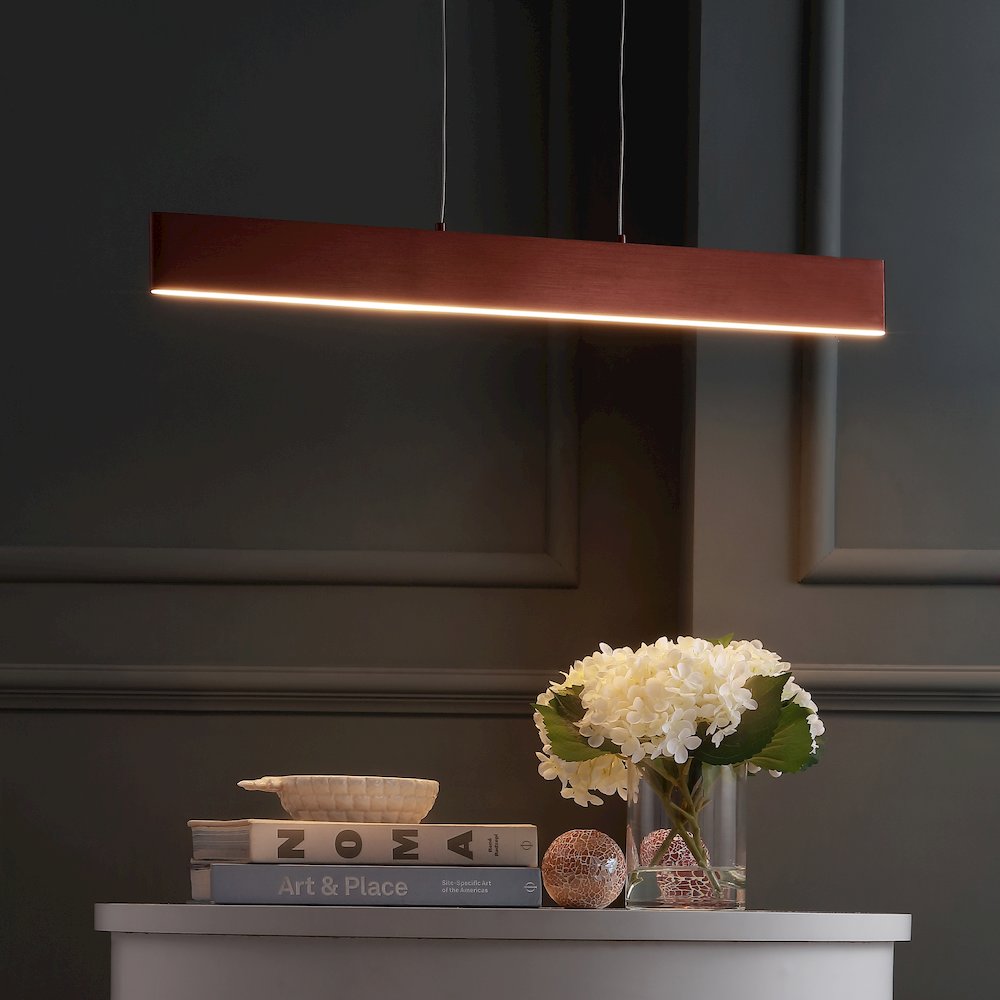 Draper Dimmable Adjustable Integrated Led Metal Linear Pendant