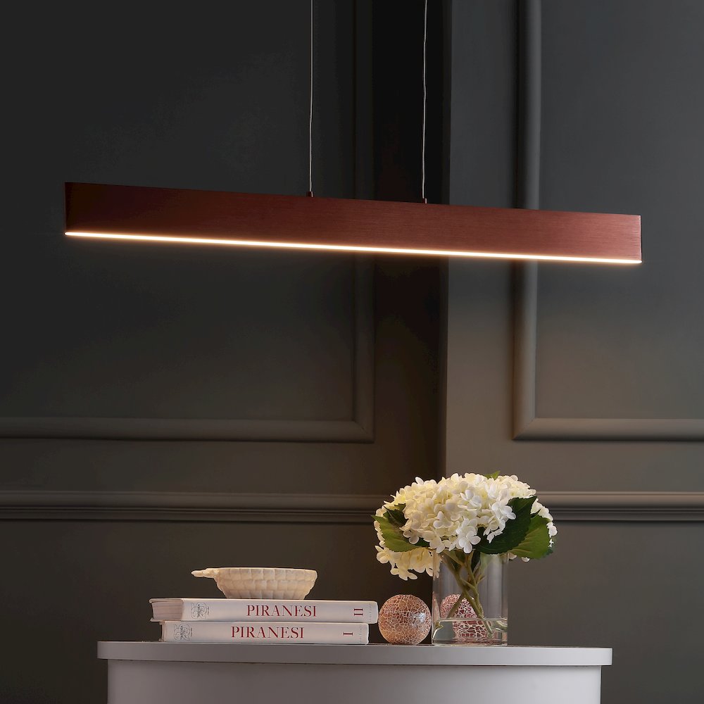 Draper Dimmable Adjustable Integrated Led Metal Linear Pendant