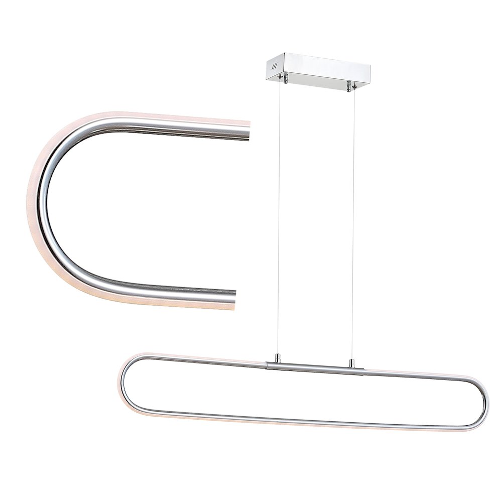 Ned Dimmable Adjustable Integrated Led Metal Linear Pendant
