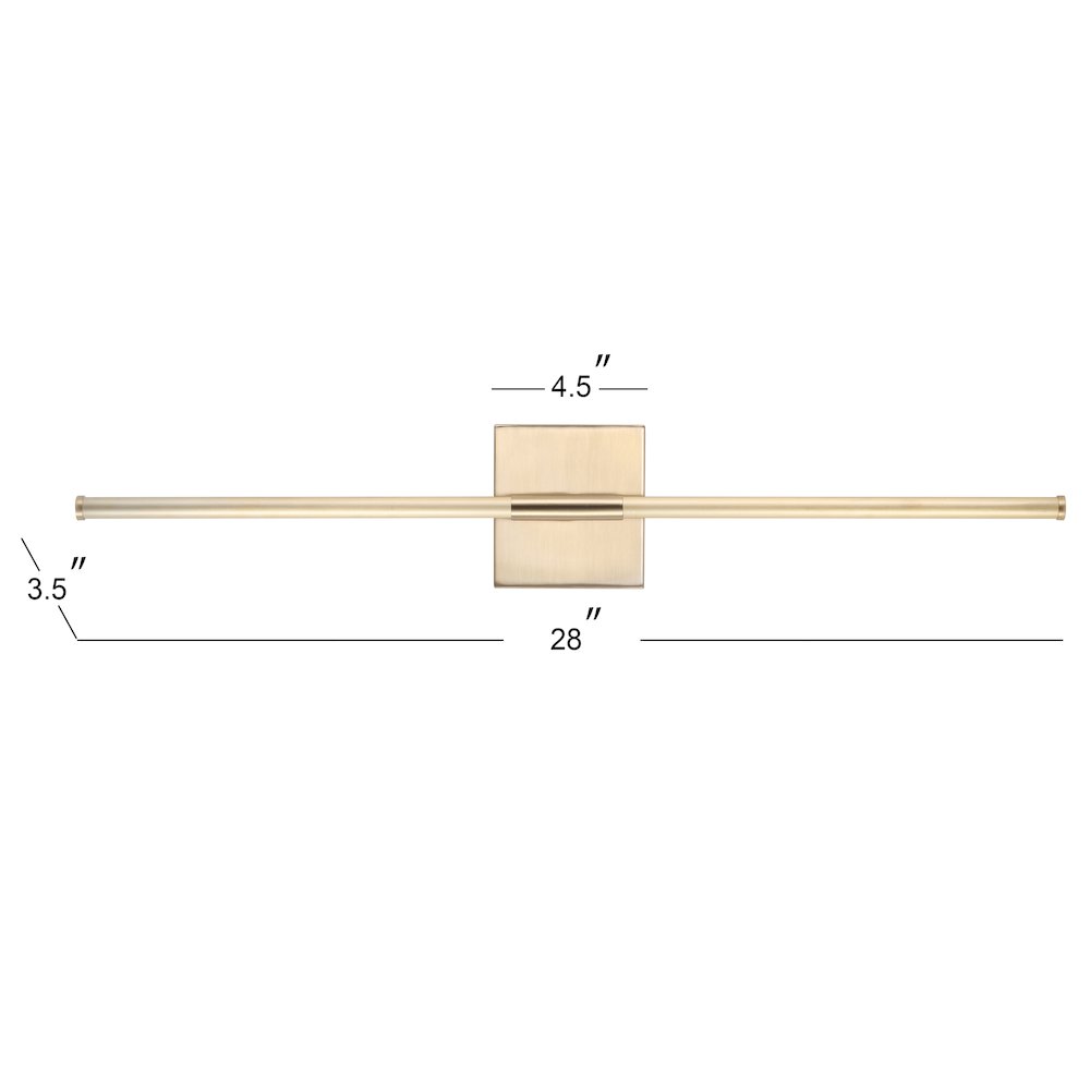 Makena Modern Minimalist Dimmable Integrated LED Metal Wall Sconce