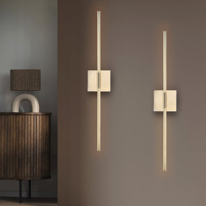 Makena Modern Minimalist Dimmable Integrated LED Metal Wall Sconce