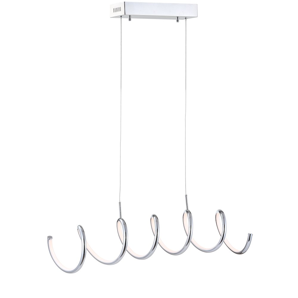 Ali Dimmable Adjustable Integrated Led Metal Linear Pendant