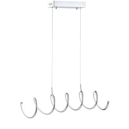 Ali Dimmable Adjustable Integrated Led Metal Linear Pendant