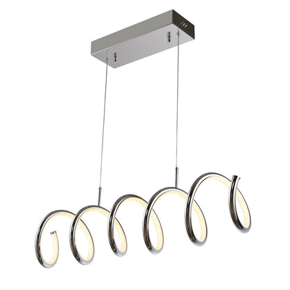 Ali Dimmable Adjustable Integrated Led Metal Linear Pendant
