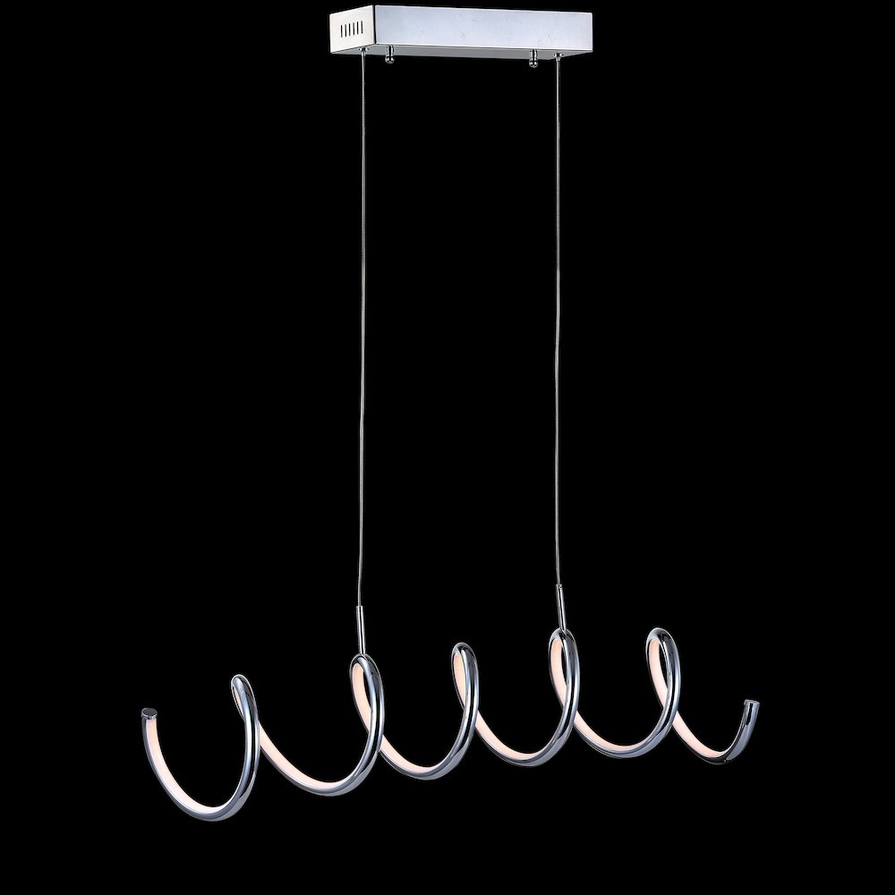 Ali Dimmable Adjustable Integrated Led Metal Linear Pendant