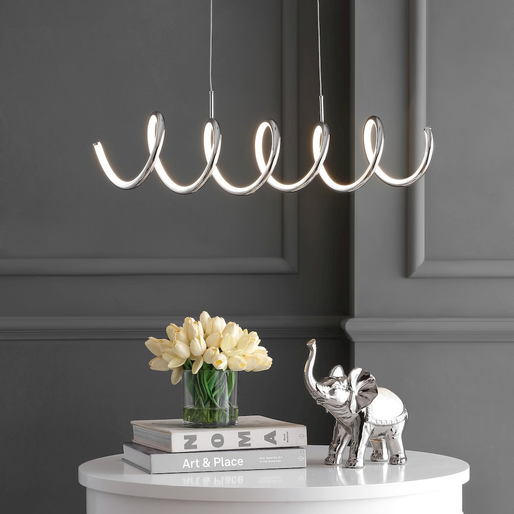 Ali Dimmable Adjustable Integrated Led Metal Linear Pendant