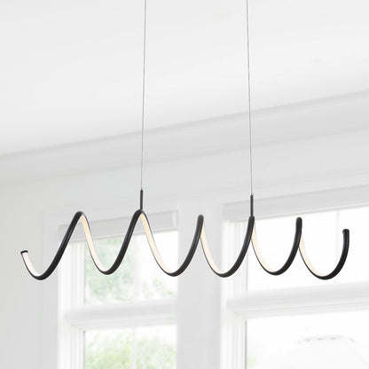 Ali Dimmable Adjustable Integrated Led Metal Linear Pendant