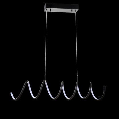 Ali Dimmable Adjustable Integrated Led Metal Linear Pendant