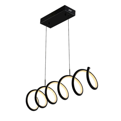 Ali Dimmable Adjustable Integrated Led Metal Linear Pendant