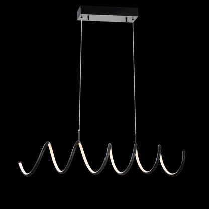 Ali Dimmable Adjustable Integrated Led Metal Linear Pendant