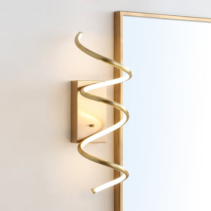 Scribble Modern Metal Integrated Led Vanity Light Sconce