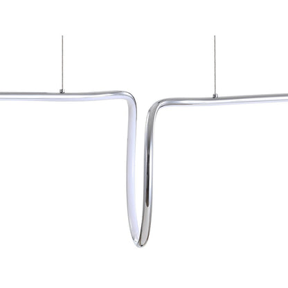 Ali Dimmable Adjustable Integrated Led Metal Linear Pendant