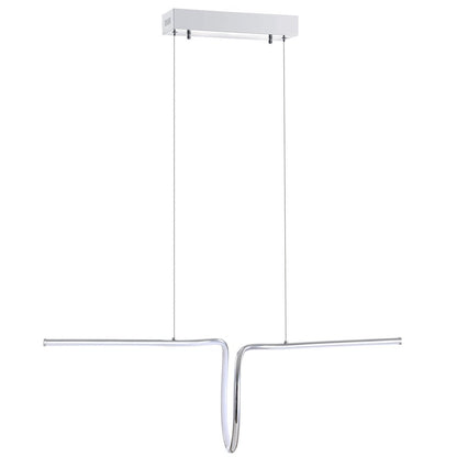 Ali Dimmable Adjustable Integrated Led Metal Linear Pendant