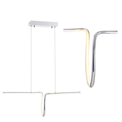 Ali Dimmable Adjustable Integrated Led Metal Linear Pendant