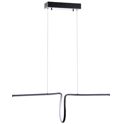 Ali Dimmable Adjustable Integrated Led Metal Linear Pendant