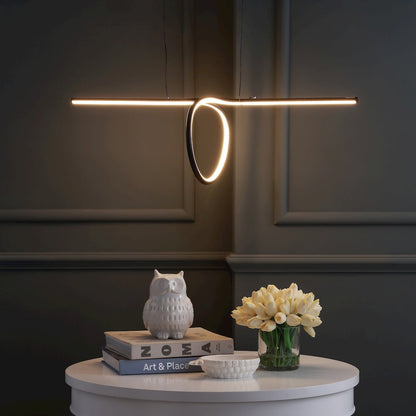Ali Dimmable Adjustable Integrated Led Metal Linear Pendant