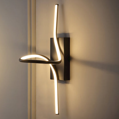 Sketch Minimalist Metal Integrated Led Vanity Light Sconce