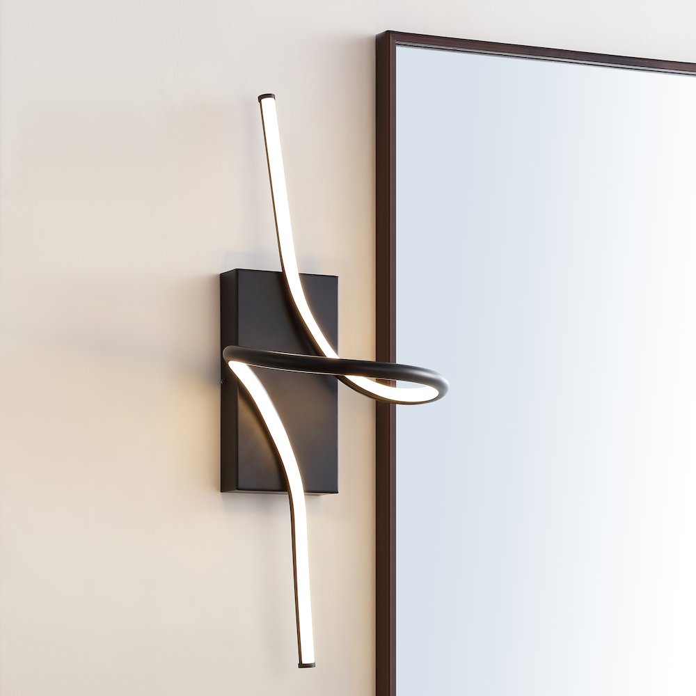 Sketch Minimalist Metal Integrated Led Vanity Light Sconce