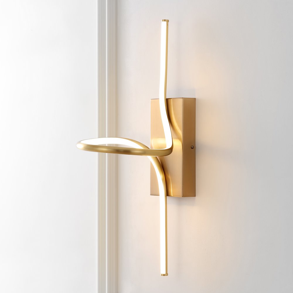 Sketch Minimalist Metal Integrated Led Vanity Light Sconce