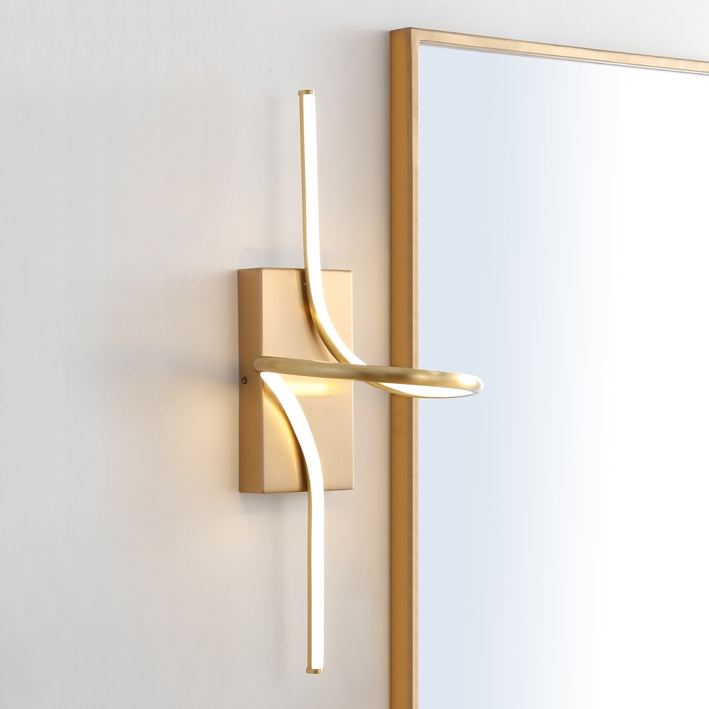 Sketch Minimalist Metal Integrated Led Vanity Light Sconce