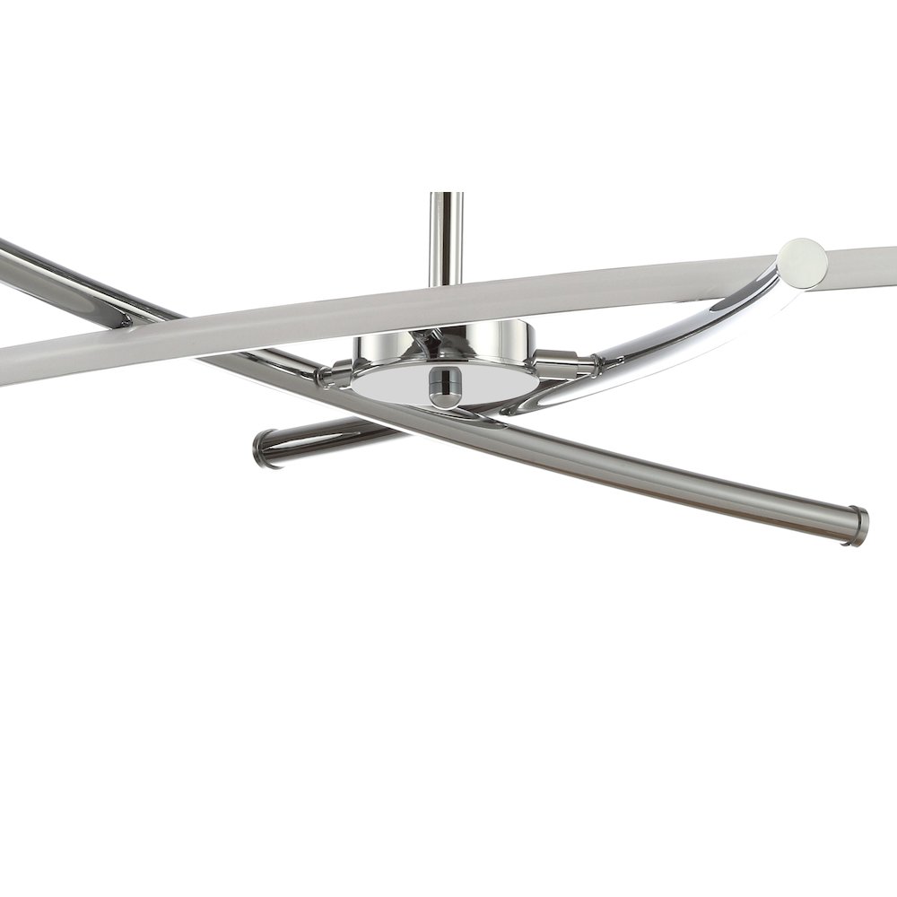 Crucis Modern Metal Integrated Led Semi Flush Mount