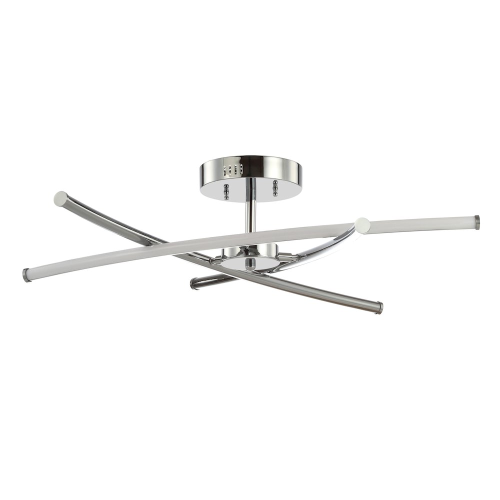 Crucis Modern Metal Integrated Led Semi Flush Mount
