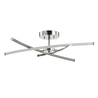 Crucis Modern Metal Integrated Led Semi Flush Mount