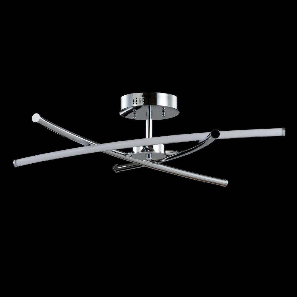 Crucis Modern Metal Integrated Led Semi Flush Mount
