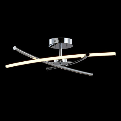 Crucis Modern Metal Integrated Led Semi Flush Mount