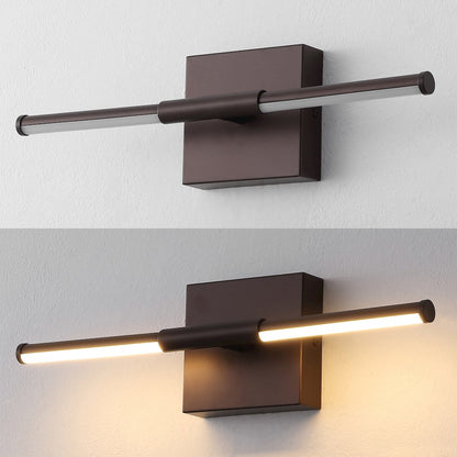 16.25" Minimalist Dimmable Integrated LED Metal Wall Sconce, Oil Rubbed Bronze
