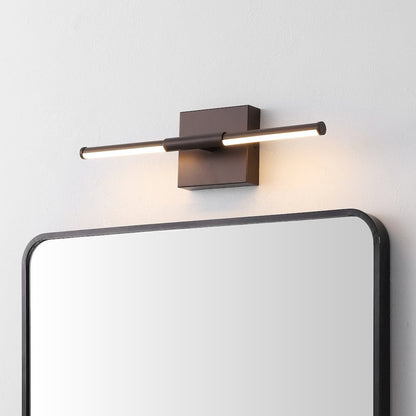 16.25" Minimalist Dimmable Integrated LED Metal Wall Sconce, Oil Rubbed Bronze